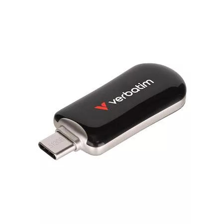 VERBATIM Pendrive, 512GB, USB-C 3.2 Gen1, VERBATIM "Plectra", fekete