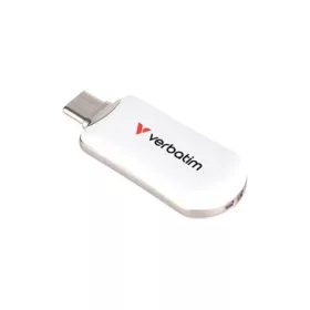   VERBATIM Pendrive, 512GB, USB-C 3.2 Gen1, VERBATIM "Plectra", fehér