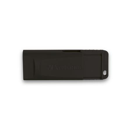 VERBATIM Pendrive, 64GB, USB 2.0, VERBATIM "Slider", fekete