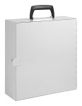   WEDO Fém iratrendező tároló doboz,  A4,36,5x33x11 cm, WEDO világos szürke