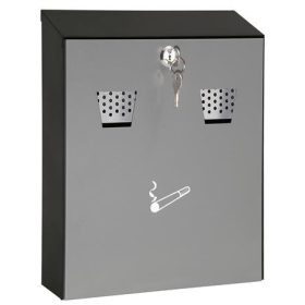   WEDO Fali hamutartó, acél, két nyílással, WEDO, szürke/fekete