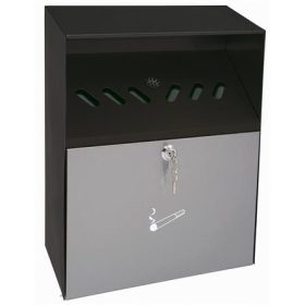   WEDO Fali hamutartó, acél, hat nyílással, esővédővel, WEDO, szürke/fekete