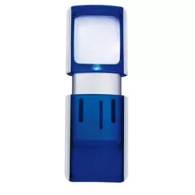 WEDO Nagyító, 35x38 mm, LED fénnyel, WEDO, kék