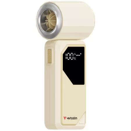 VERBATIM Kézi ventilátor, VERBTIM "Cool’n’Go AirJet", fehér-ezüst