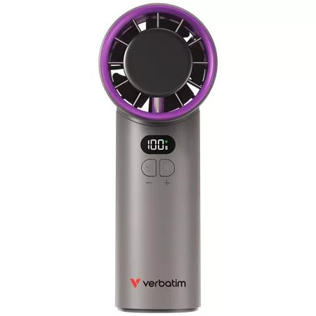 VERBATIM Kézi ventilátor, VERBATIM "Cool’n’Go IceTouch", szürke-lila