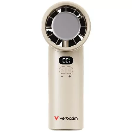 VERBATIM Kézi ventilátor, VERBTIM "Cool’n’Go IceTouch", fehér-ezüst