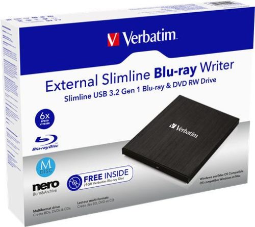 VERBATIM BluRay  író, USB 3.0, külső, VERBATIM