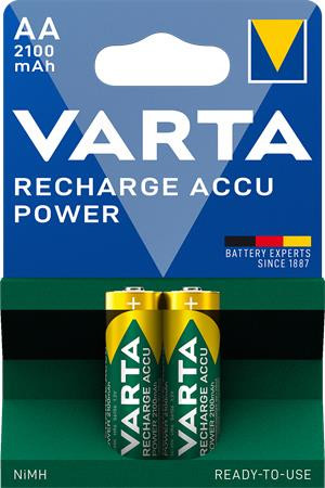 VARTA Tölthető elem, AA ceruza, 2x2100 mAh, előtöltött, VARTA "Power"