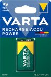   VARTA Tölthető elem, 9V, 1x200 mAh, előtöltött, VARTA "Power"