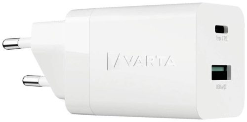 VARTA Hálózati töltő, 1xUSB, 1x USB-C kimenet, 38W, VARTA "Speed"