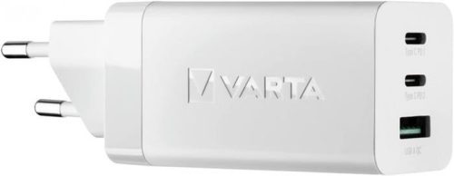 VARTA Hálózati töltő, 1xUSB, 2x USB-C kimenet, 65W, VARTA "High Speed"