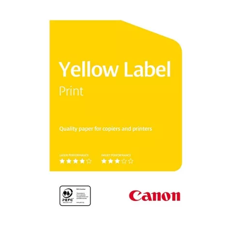 Fénymásolópapír CANON Yellow Label Print A/4 80 g 500 ív/csomag
