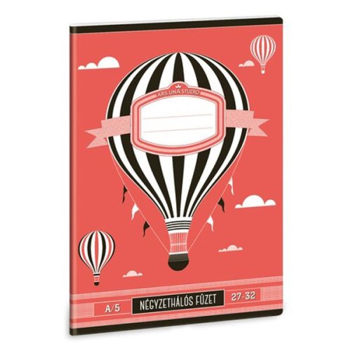 Füzet kockás ARS UNA Standard A/5 32 lapos 27-32