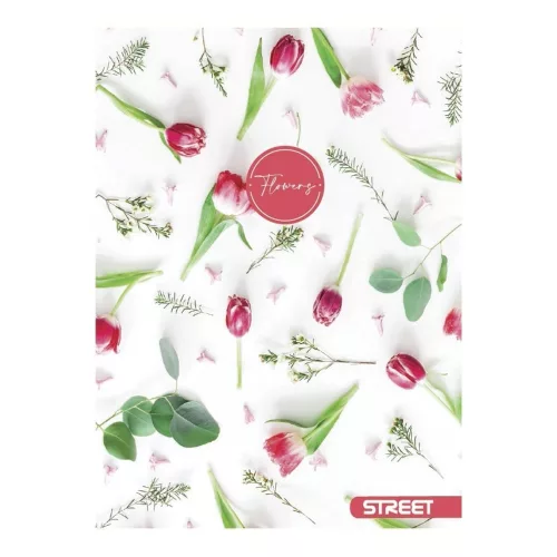 Füzet sima STREET A/4 54 lapos Flowers