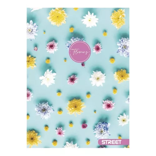 Füzet sima STREET A/4 54 lapos Flowers