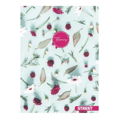 Füzet sima STREET A/4 54 lapos Flowers