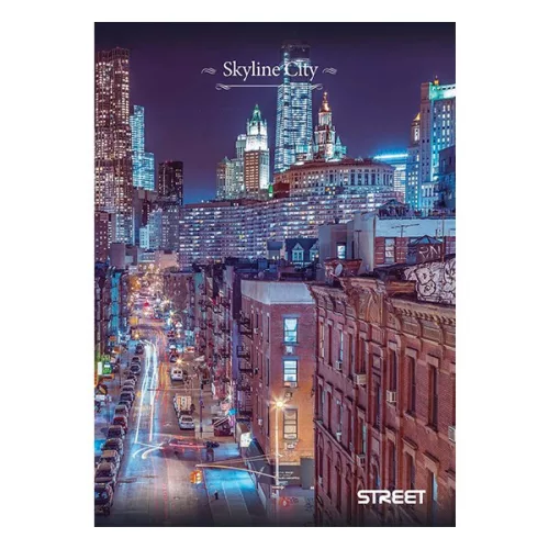 Füzet kockás STREET A/4 54 lapos Skyline