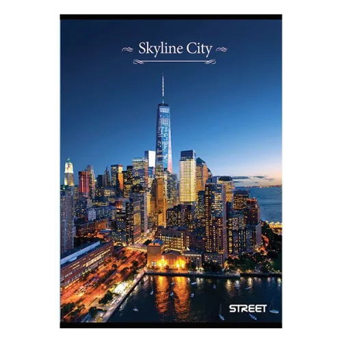 Füzet kockás STREET A/4 54 lapos Skyline