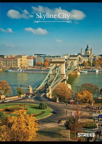 Füzet vonalas STREET A/4 52 lapos Skyline