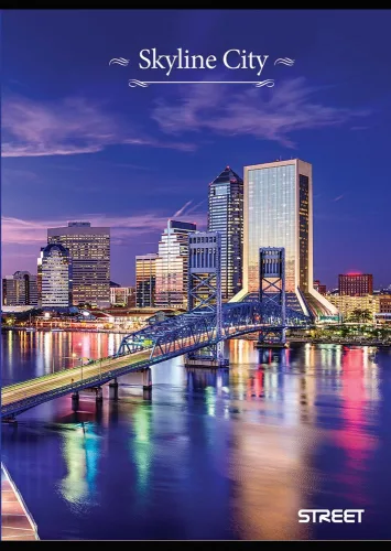 Füzet vonalas STREET A/4 52 lapos Skyline