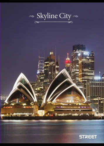 Füzet vonalas STREET A/4 52 lapos Skyline