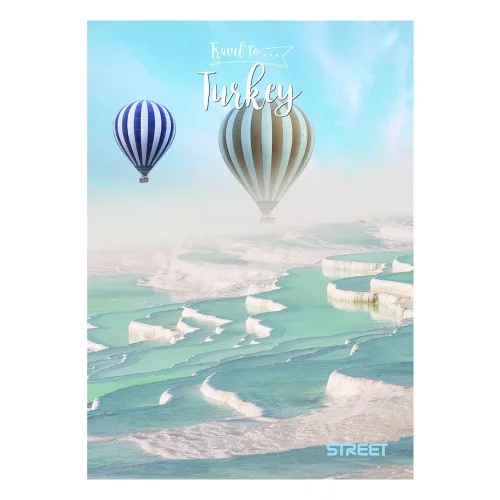 Füzet sima STREET A/4 54 lapos Travel