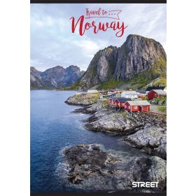 Füzet vonalas STREET A/4 54 lapos Travel