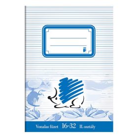 Füzet vonalas ICO Süni A/5 16-32 2. osztályos