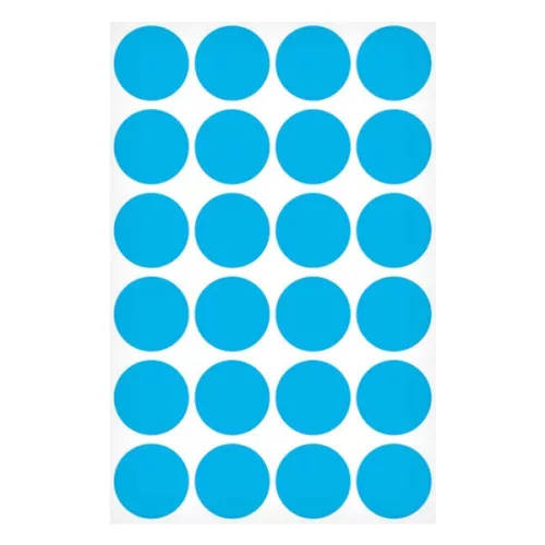 Etikett AVERY 3005 jelölőpont 18mm kék 96 darabos