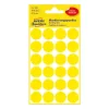 Etikett AVERY 3007 jelölőpont 18mm sárga 96 darabos