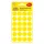 Etikett AVERY 3007 jelölőpont 18mm sárga 96 darabos