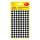 Etikett AVERY 3009 jelölőpont 8mm fekete 416 darabos