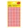 Etikett AVERY 3010 jelölőpont 8mm piros 416 darabos