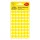 Etikett AVERY 3144 jelölőpont 12mm sárga 270 darabos