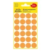 Etikett AVERY 3173 jelölőpont 18mm neon narancs 96 darabos