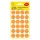 Etikett AVERY 3173 jelölőpont 18mm neon narancs 96 darabos