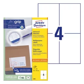   Etikett AVERY 3483 105x148mm univerzális 400 címke/doboz 100 ív/doboz
