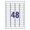 Etikett AVERY L4736REV-25 45,7x21,2mm visszaszedhető 1200 címke/doboz 25 ív/doboz