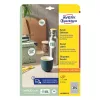 Etikett AVERY L6019REV-25 10mm kör univerzális