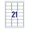 Etikett AVERY L6023REV-25 63,5X38,1 univerzális visszaszedhető 25+5 ív/doboz