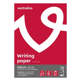 Írólap VECTRALINE A/5 famentes 20-50 50 lapos