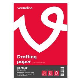 Rajzlap félfamentes VECTRALINE A/4 10 lapos