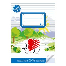   Füzet vonalas ICO Süni A/5 21-32 4-8. osztályos bekötött sulikész
