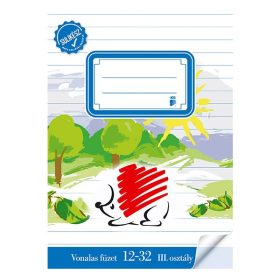   Füzet vonalas ICO Süni A/5 12-32 3. osztályos bekötött sulikész
