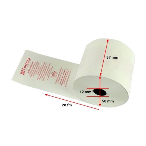 Thermo tekercs FORTUNA 57x50mm/12 28 fm BPA mentes