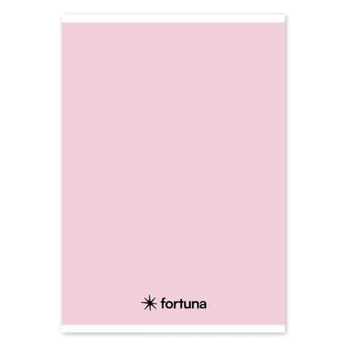 Füzet vonalas FORTUNA Monocolor A/5 32 lapos 21-32  pasztell rózsaszín