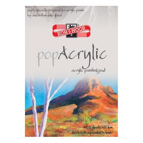   Rajztömb KOH-I-NOOR PopAkrylic A/4 speciális papírból 400 g 10 lapos