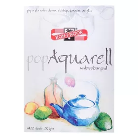   Rajztömb KOH-I-NOOR Pop Aquarell A/4 speciális papírból 250 g 10 lapos