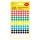 Etikett AVERY 3090 öntapadó jelölőpont vegyes 6 szín 8mm 416 jelölőpont/csomag