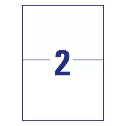 Etikett AVERY 3655-200 210x148 mm fehér univerzális 440 címke/doboz 200+20 ív/doboz